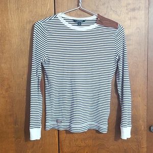 Ralph Lauren navy/white striped shirt